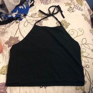 Brandy Melville cropped halter top
